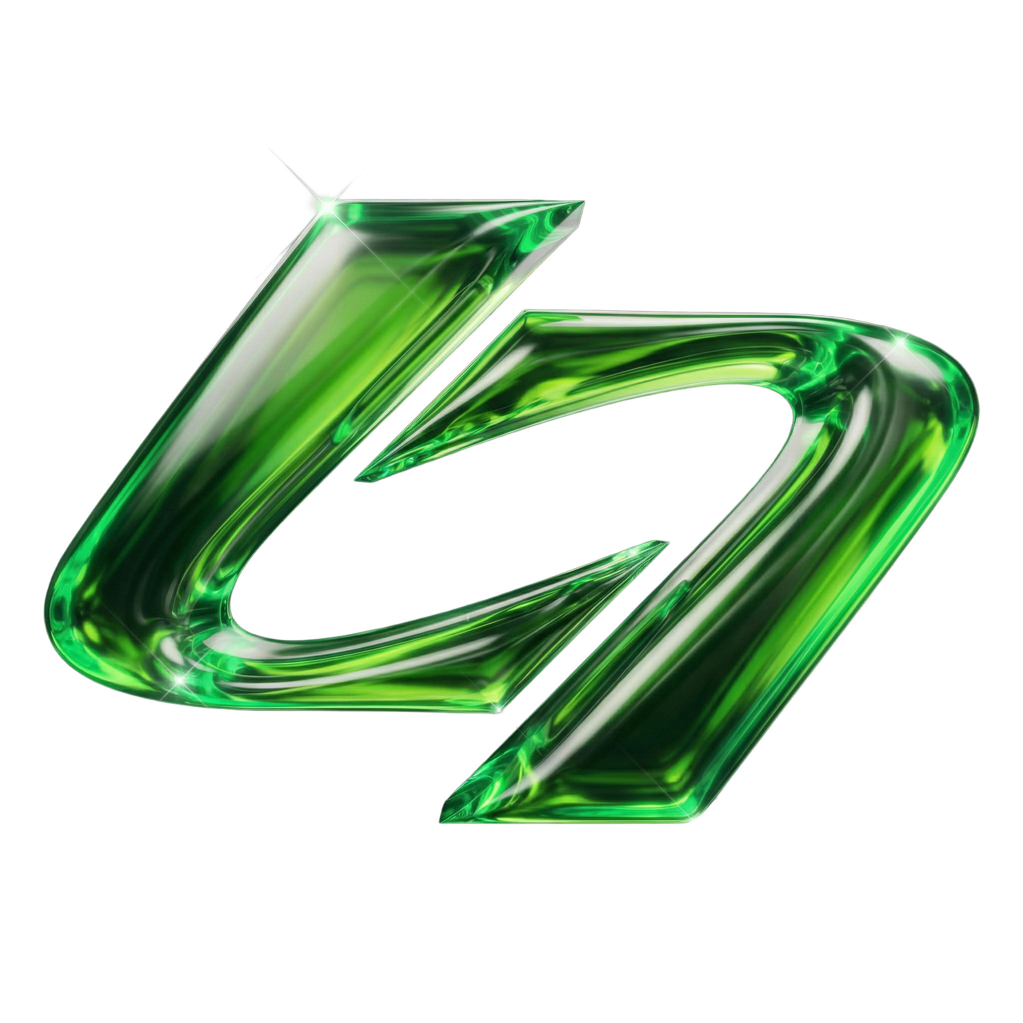 logo 3d verde